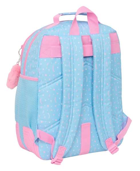Safta Sac à dos double adapté chariot Blackfit8 Smile 32x42x15 cm - Pour enfant à partir de 3 ans