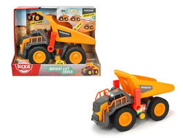 Smoby - Camion de transport Volvo avec fonctions, son et lumière, 30 cm - Produit en plastique pour enfants (18 mois à 6 ans) - Langue: espagnol, portugais