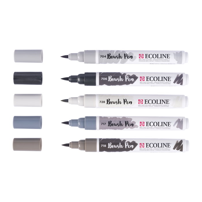 Ecoline Ecoline Brush Pen estuche Sombra 5 couleurs