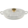 Le Creuset Gourmet Casserole Flower 26 cm blanc