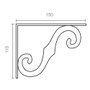 Equerre Micel plm05 Noir 15,5 x 11 cm