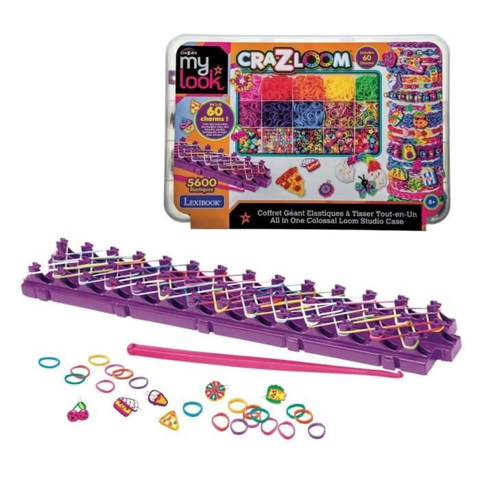 Lexibook Crazart Studio Élastique à Tisser Tout-en-un