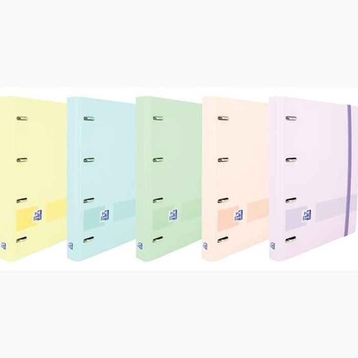 Reliure à anneaux Oxford LIVE & GO Multicouleur A4+ (10 Unités)