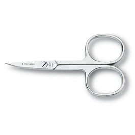 Tres Claveles Ciseaux à ongles à lames courbes 9 cm