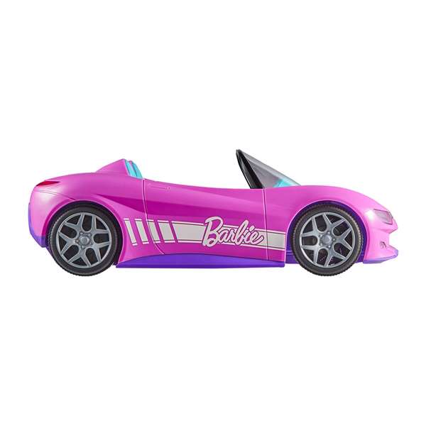 Mattel Barbie Coche radio control descapotable rose 2.4 GHz, voiture télécommandée pour enfants dès 4 ans