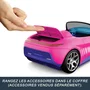 Hot Wheels RC Cabriolet Barbie - Voiture radiocommandée pour enfants à partir de 3 ans avec modes histoire et conduite, compatible poupées Barbie