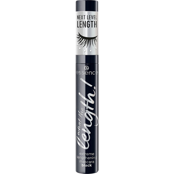 Essence Mascara allongeant extrême n° 01 - Noir 10 ml, brosse ultra-fine pour cils séparés et très longs, effet intense ou naturel