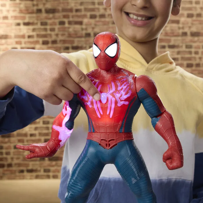 Hasbro Spider-Man Charge d'énergie, figurine électronique de 36,8 cm