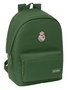 Safta Mochila Double Sac à Dos pour PC Portable 15,6 Pouces avec Port USB Charge, Licencié Real Madrid, Modèle Fille, Couleur Kaki, Dimensions 31x44x18 cm