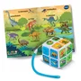 Vtech Cube Aventures Dinos - Jeu éducatif interactif parlant sur les dinosaures - En français - Pour enfants de 4 à 8 ans