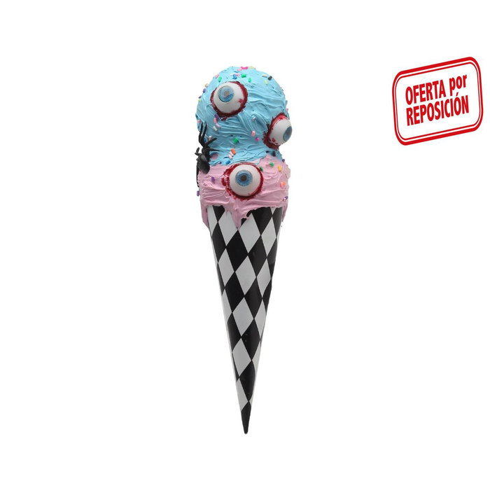 BigBuy Carnival Helado Décoratif d'Halloween avec Yeux - Couleurs Assorties