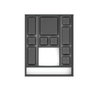 Emuca Organisateur de tiroirs Alumount 450x500, Aluminium, Gris anthracite