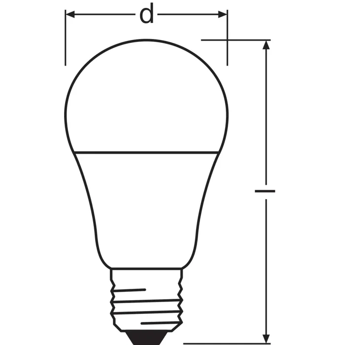 Ledvance Ampoule LED E27 Classic 10,5 W 1055 lm 2700 K Dimmable
