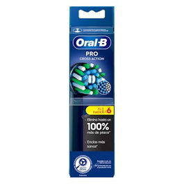Oral-B CrossAction Noir - Lot de 6 têtes de rechange