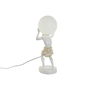 Lampe de bureau Home ESPRIT Blanc Doré Résine Plastique 220 V 18 x 17 x 44 cm