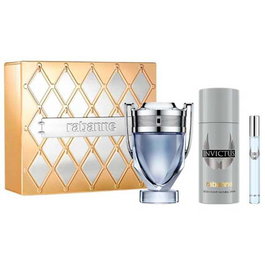 Paco Rabanne Invictus - Coffret Cadeau - Eau de Toilette 100 ml + Déodorant Spray 150 ml + Eau de Toilette 10 ml