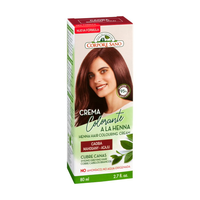 CORPORE SANO Crème colorante à la henné caoba 80 ml CORPORE SANO Crème colorante à la henné caoba 80 ml