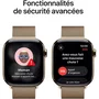 Apple Watch Series 11 GPS + Cellular 42mm - Boîtier or titane et bracelet Milanese Loop or