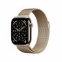 Apple Watch Series 11 GPS + Cellular - 42mm - Boîtier Gold Titanium - Bracelet Gold Milanese Loop