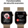 Apple Watch Series 11 GPS + Cellular - 42mm - Boîtier Gold Titanium - Bracelet Gold Milanese Loop