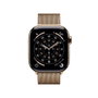 Apple Watch Series 11 GPS + Cellular - 42mm - Boîtier Gold Titanium - Bracelet Gold Milanese Loop