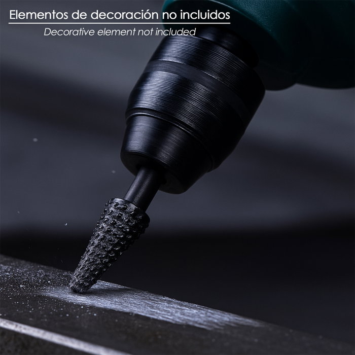 WOLFPACK LINEA PROFESIONAL Fraise rotative conique pour métal Ø 6 à 15 mm WOLFPACK LINEA PROFESIONAL Fraise rotative conique pour métal Ø 6 à 15 mm