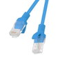 Lanberg Câble réseau Cat.6 U/UTP 1,5 m CCA 26AWG Latiguillo - Azul - pour câblage Gigabit ICT
