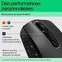 HP 695 Souris sans fil rechargeable Bluetooth avec charge Qi, 6 boutons programmables, 4000 PPP, compatible multi-appareils