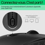 HP 695 Souris sans fil rechargeable Bluetooth avec charge Qi, 6 boutons programmables, 4000 PPP, compatible multi-appareils