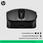 HP 695 Souris sans fil rechargeable Bluetooth avec charge Qi, 6 boutons programmables, 4000 PPP, compatible multi-appareils