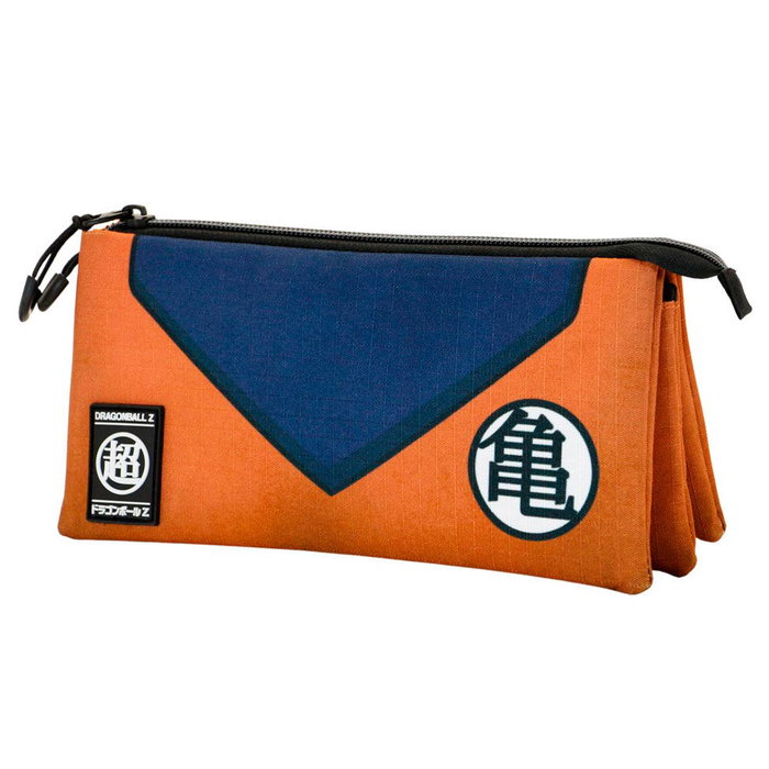 KARACTERMANIA Etui Portatout Dragon Ball Suit Triple - 3 compartiments étanches - 23x11x7 cm - En matériau recyclé