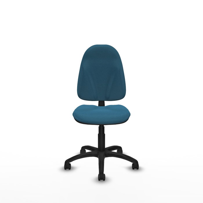 PIQUERAS Y CRESPO Chaise de bureau Algarra vert pétrole sans accoudoirs