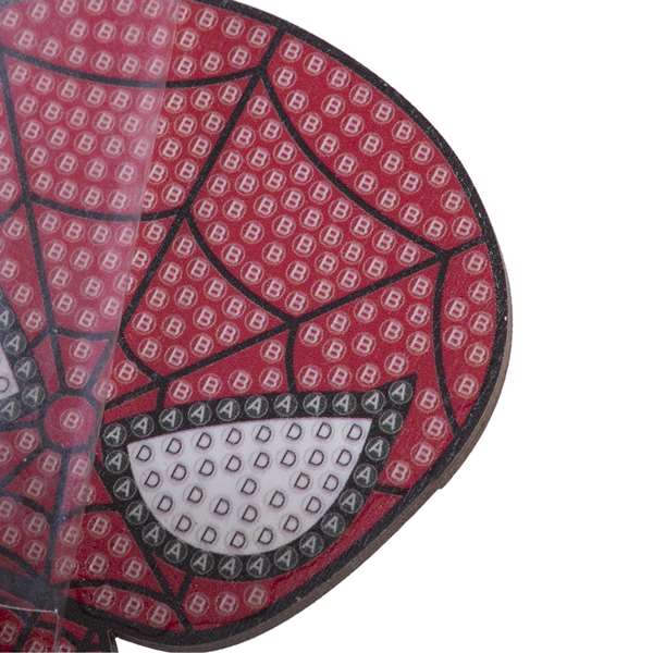 Crystal Art Buddy - Kit Créatif de Cristaux Brillants Spider-Man - Art Diamant et Perles à Broder - 12 x 19,5 x 1,5 cm - À Partir de 3 Ans