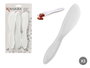 Kinvara 3 couteaux à tartiner en plastique blanc 18 x 10 x 1 cm (Set de 48)