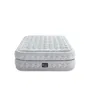 Intex Supreme Air-Flow - Matelas gonflable double 2 places en PVC, Structure Fiber-Tech, 152x203x51 cm - Gris