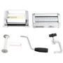 Livoo MEN41 - Machine à raviolis et spaghetti en acier inoxydable - 9 positions de découpe - Avec accessoire moule à raviolis