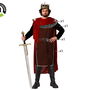 Déguisement Adulte Homme Roi Médiéval Rouge Avec Cape Taille XL - Composition: Polyester, Contient: Combinaison, Tunique, Ceinture