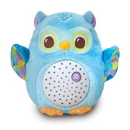 VTech - Projecteur peluche hibou avec étoiles, berceuse pour bébé avec mélodies, détection de pleurs et veilleuse apaisante (réf. 80-566922)