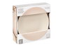 Vessia Assiette Plate 27 cm Beige avec Gravure (Set de 12)
