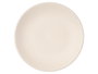 Vessia Assiette Plate 27 cm Beige avec Gravure (Set de 12)