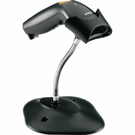 Zebra LS1203-7AZU0100ER Lecteur de codes-barres 1D Noir avec support et câble USB