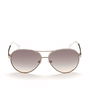 Guess Gafas Lunettes de Soleil Aviateur Femme GU7470-S 28E Monture Or Rose, Verre Marron