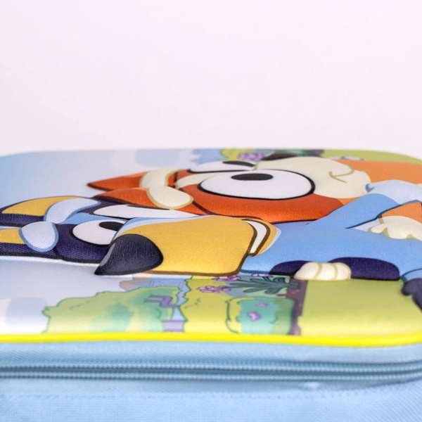 CERDÁ - Porte-goûter 3D Bluey - Pour enfant dès 3 ans - Boîte à lunch avec motif Bluey - Dimensions : 26 x 23 x 5 cm - Coloris : Bleu