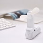 MAURER Mini Ventilateur Plegable Rechargeable avec 3 Vitesses et Fonction Powerbank