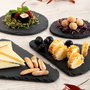 Quid Gastro Fun Plateau Ardoise Triangulaire 25x16 cm (12 Unités) en Minéral