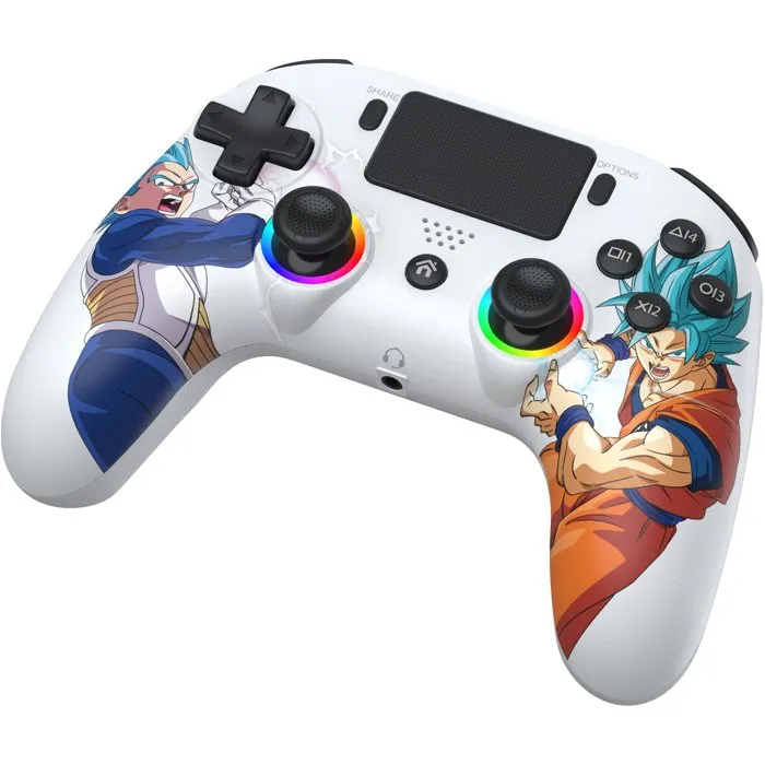 Subsonic Manette sans fil Dragon Ball Super Goku vs Vegeta PS5 / PC - Blanc