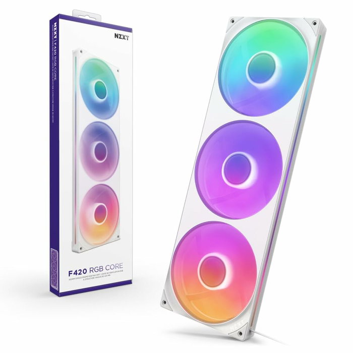 NZXT F420RGB Core RF-U42HF-W1 Blanc