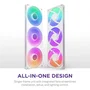 NZXT Ventilateur PC F420RGB Core à cadre unique RF-U42HF-W1 Ø 420 mm Blanc