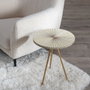 BigBuy Home Table d'appoint Beige Doré