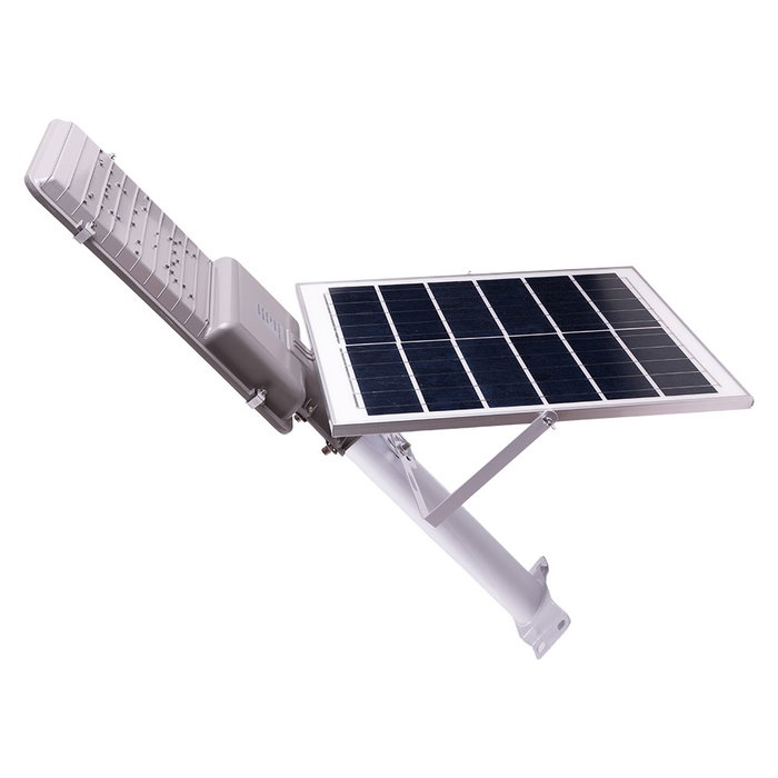 Lampadaire LED Solaire Dimmable avec Télécommande 6V 100W Blanc Froid